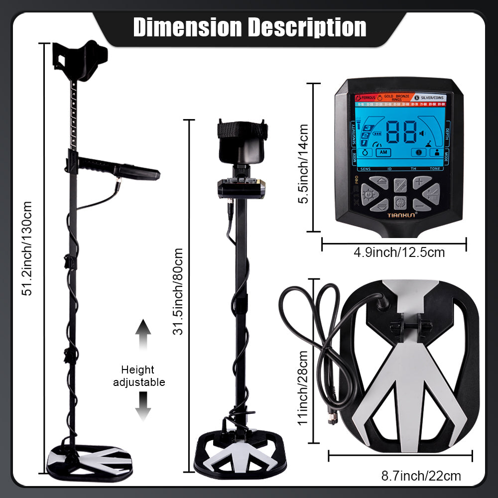 Tianxun X13 Professional Metal Detector-Poswares