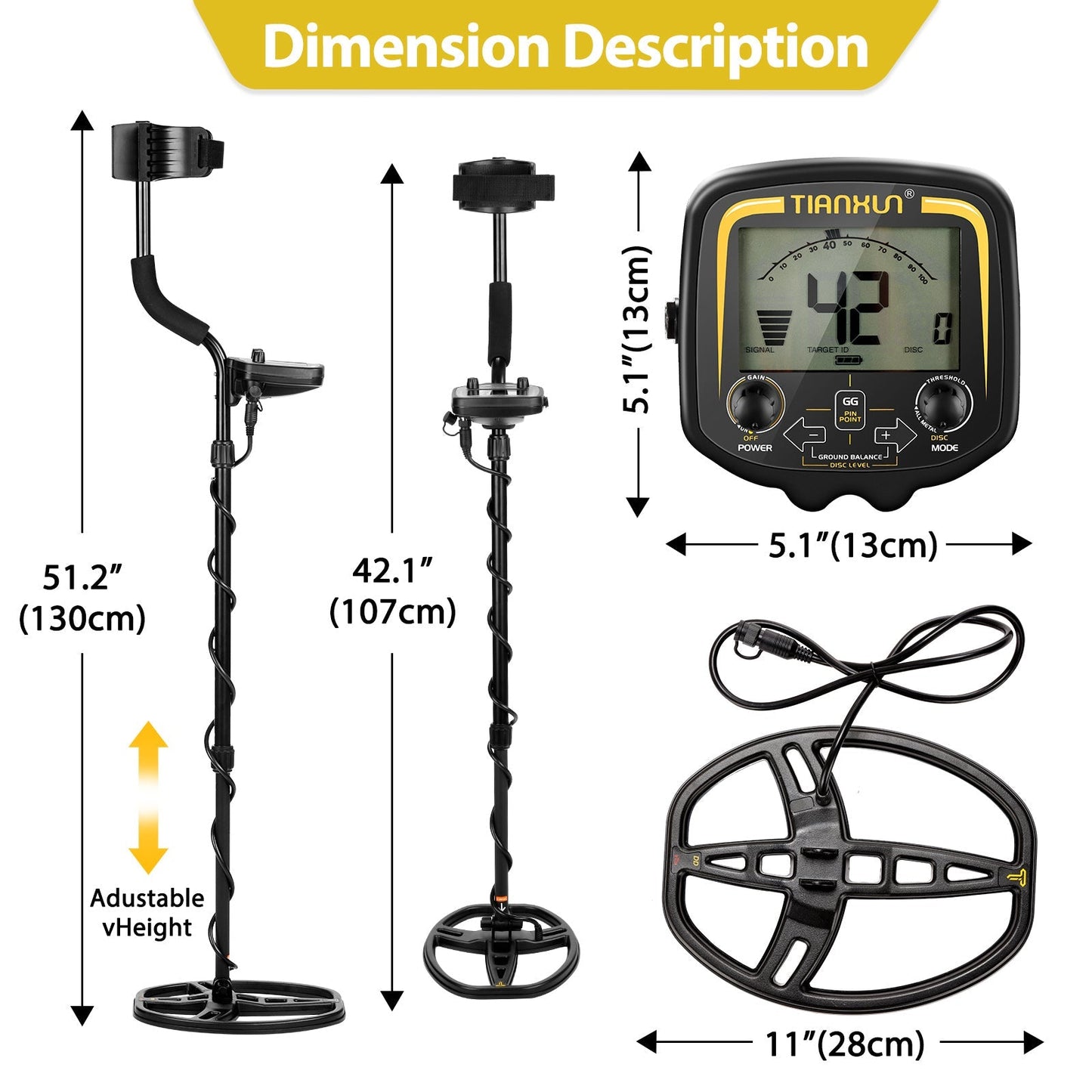 Tianxun TX-850 Professional Metal Detector-Poswares